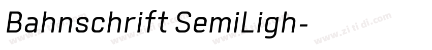 Bahnschrift SemiLigh字体转换
